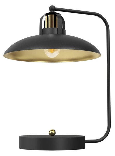 FELIX asztali lámpa, fekete, arany, 60W