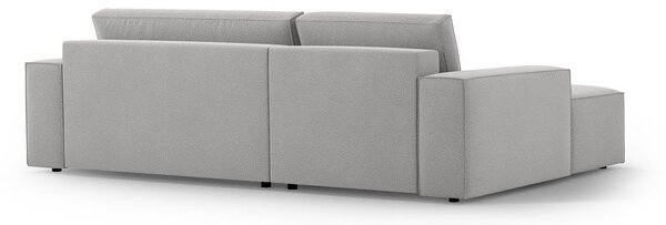 Világosszürke kinyitható sarokkanapé (bal oldali) Jodie – Micadoni Home