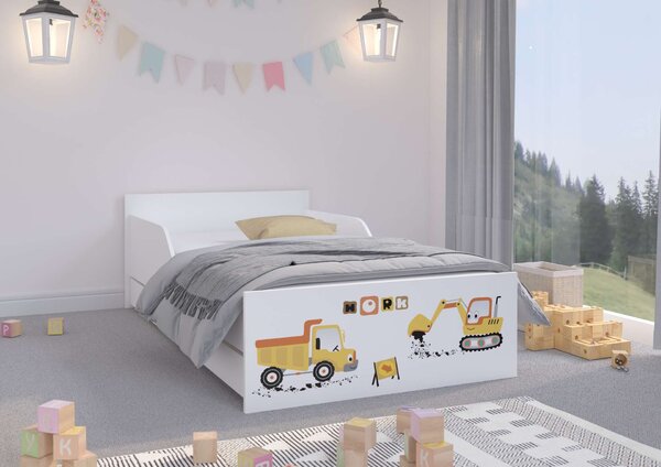 PUFI gyerekágy 160x80 matraccal és ágyneműtartóval - építesi terület