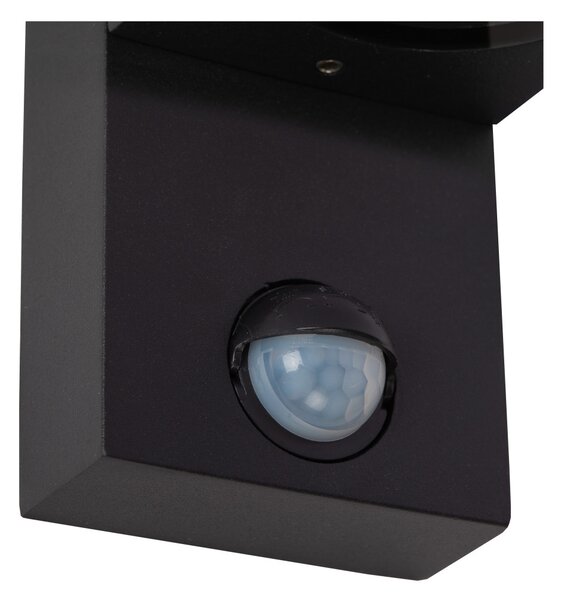ZARO IR - spotlámpa / fali lámpa - 1xGU10 - IP65 - Motion & Day/Night Sensor - fekete színben