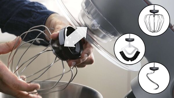 Bosch MUM9BX5S61 OptiMUM Konyhai robotgép, 1500 W, ezüst, fekete