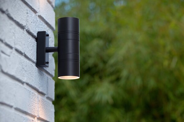ARNE-LED - spotlámpa / fali lámpa - Ø 6,3 cm - LED - GU10 - 2x5W 2700K - IP44 - fekete színben