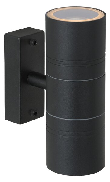 ARNE-LED - spotlámpa / fali lámpa - Ø 6,3 cm - LED - GU10 - 2x5W 2700K - IP44 - fekete színben