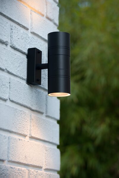 ARNE-LED - spotlámpa / fali lámpa - Ø 6,3 cm - LED - GU10 - 2x5W 2700K - IP44 - fekete színben