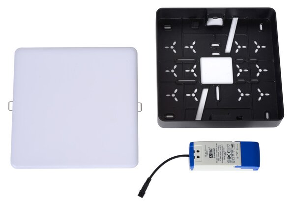 CERES fürdőszobai LED mennyezeti lámpa - 1x30W 3000K - IP44 - fekete színben