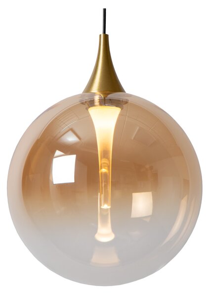 GISELA -LED függőlámpa - Ø 16 cm 1x5W 2700K - borostyán színben