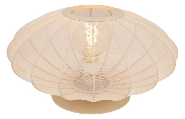 CORINA - asztali lámpa - Ø 40 cm - 1 foglalattal - krém szín