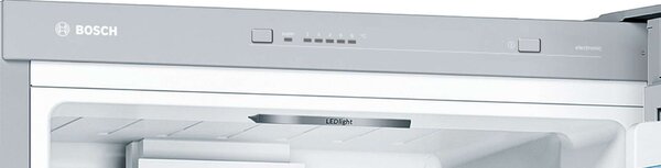 Bosch KGV36VLEAS Alulfagyasztós hűtőszekrény, 308L, M:186cm, LowFrost, VitaFresh fiók, E energiaosztály, Inox