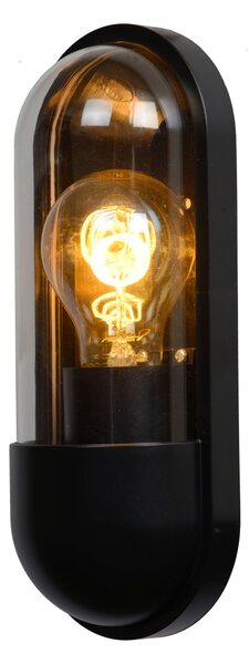 CAPSULE - fali lámpa - 1 foglalattal - IP54 - fekete színben
