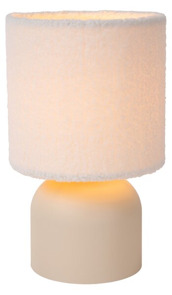 WOOLLY - asztali lámpa - Ø 16 cm - 1xE14 - krém szín