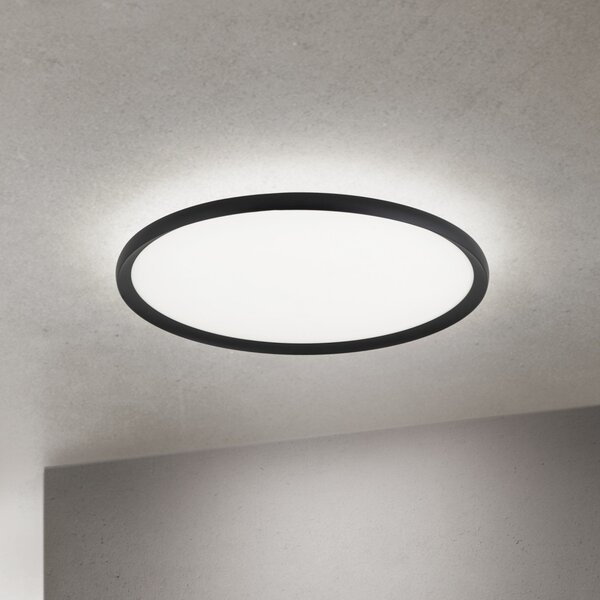 KANT Modern LED mennyezeti lámpa, fekete, 2700/3200/4000 Kelvin, 4400 lumen