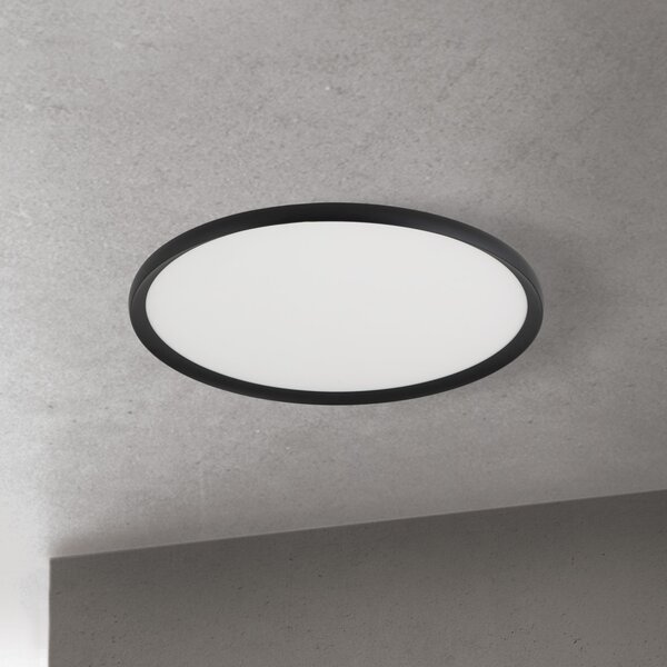 KANT Modern LED mennyezeti lámpa, fekete, 2700/3200/4000 Kelvin, 4400 lumen