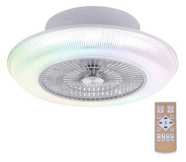 Leuchten Direkt Leuchten Direkt 14648-21 - LED RGB Lámpa ventilátorral DION LED/30W/230V + távirányító W2105