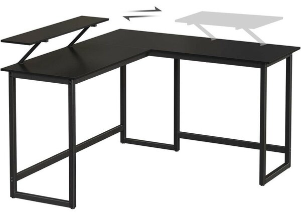 L alakú számítógép asztal 140 x 130 x 89 cm (H x Sz x M)