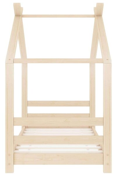 VidaXL tömör fenyőfa gyerekágy-keret 70 x 140 cm