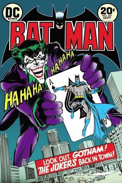 Művészi plakát Batman and Joker - Comic Cover, (26.7 x 40 cm)