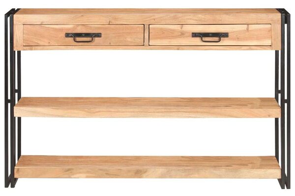 VidaXL tömör akácfa komód 120 x 30 x 75 cm