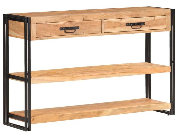 VidaXL tömör akácfa komód 120 x 30 x 75 cm
