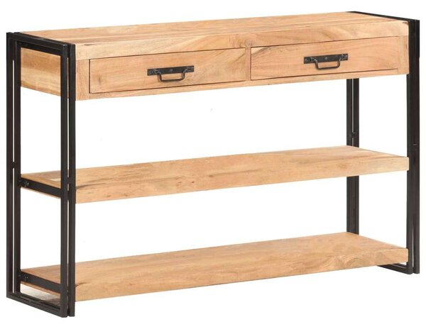 VidaXL tömör akácfa komód 120 x 30 x 75 cm