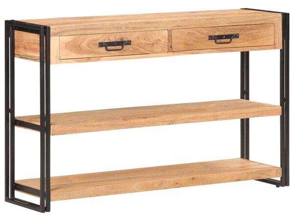 VidaXL tömör akácfa komód 120 x 30 x 75 cm