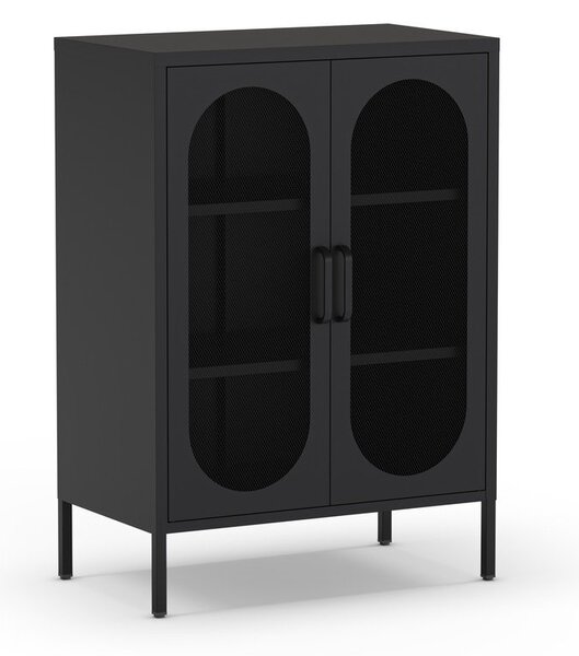 Fekete szekrény 70x100 cm Diora – Marckeric