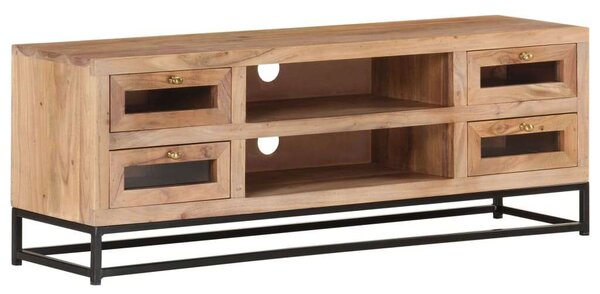 VidaXL Akácfa TV-szekrény - Ipari Stílus - 110x30x40 cm