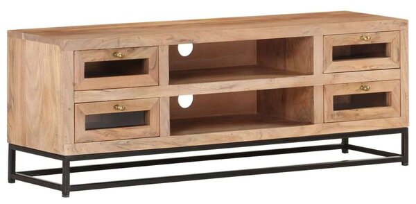 VidaXL Akácfa TV-szekrény - Ipari Stílus - 110x30x40 cm