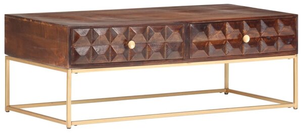 VidaXL tömör mangófa dohányzóasztal 112 x 50 x 40 cm