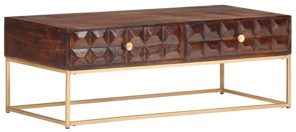 VidaXL tömör mangófa dohányzóasztal 112 x 50 x 40 cm