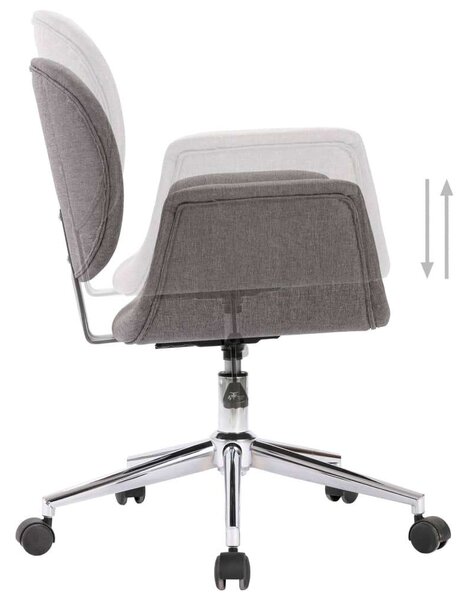 VidaXL Forgó Irodai szék - Szürke Szövet - Ergonomikus