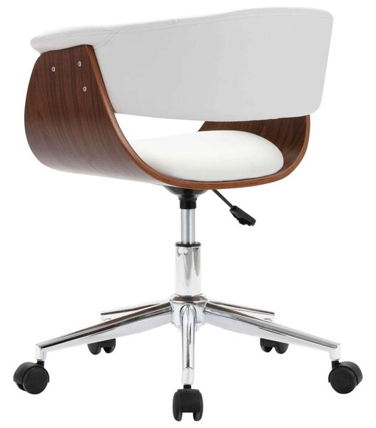 VidaXL Fehér Forgószék - Modern Irodai szék - 59,5x58 cm