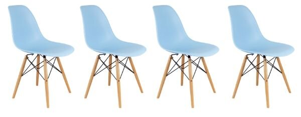 Skandináv stílusú kék szék szett CLASSIC 3+1 INGYEN!