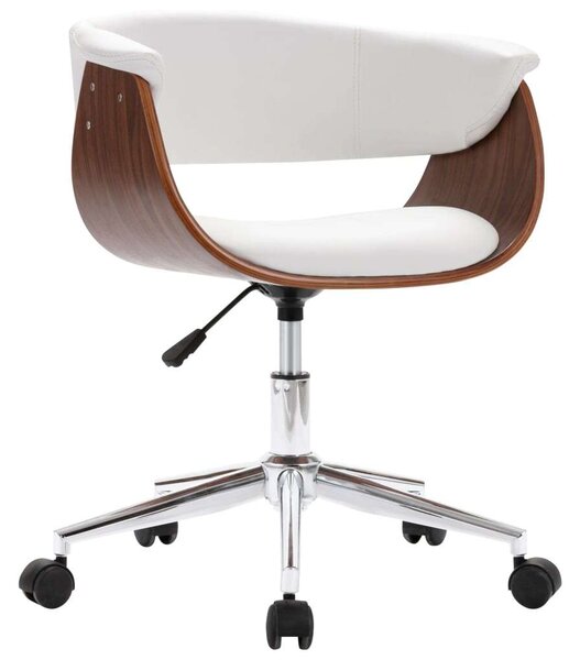VidaXL Fehér Forgószék - Modern Irodai szék - 59,5x58 cm