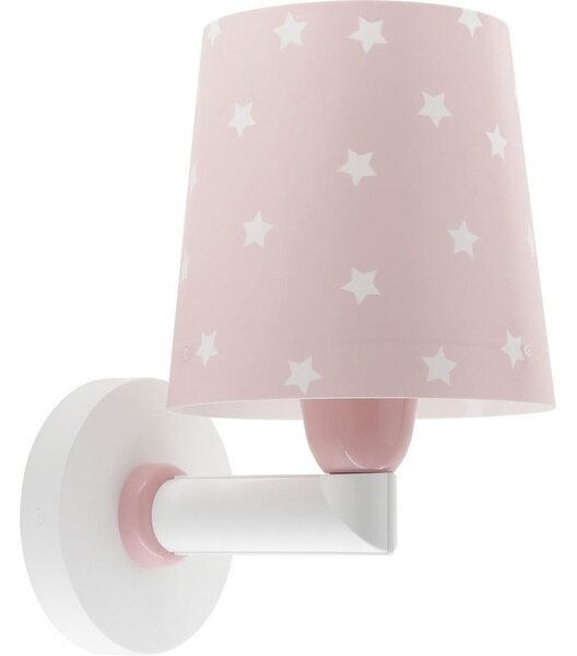 Dalber Dalber 82219S - Gyermek fali lámpa STAR LIGHT 1xE27/60W/230V rózsaszín PI486