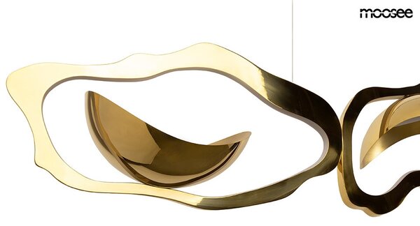 Moosee Chain 210 függőlámpa acél arany organikus design