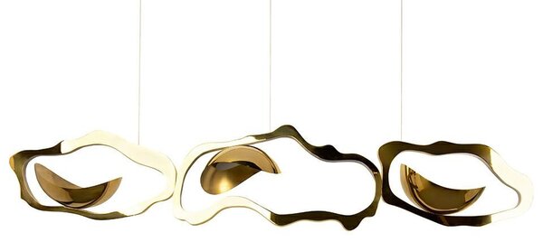 Moosee Chain 210 függőlámpa acél arany organikus design