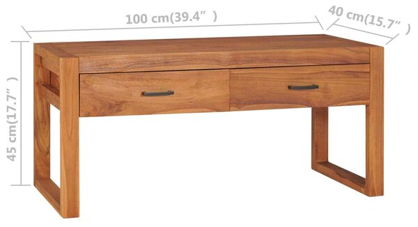 VidaXL Teakfa TV-szekrény - 100x40x45 cm