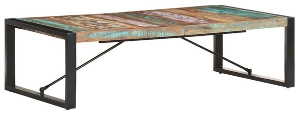 VidaXL tömör újrahasznosított fa dohányzóasztal 140 x 70 x 40 cm