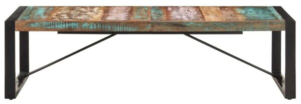VidaXL tömör újrahasznosított fa dohányzóasztal 140 x 70 x 40 cm