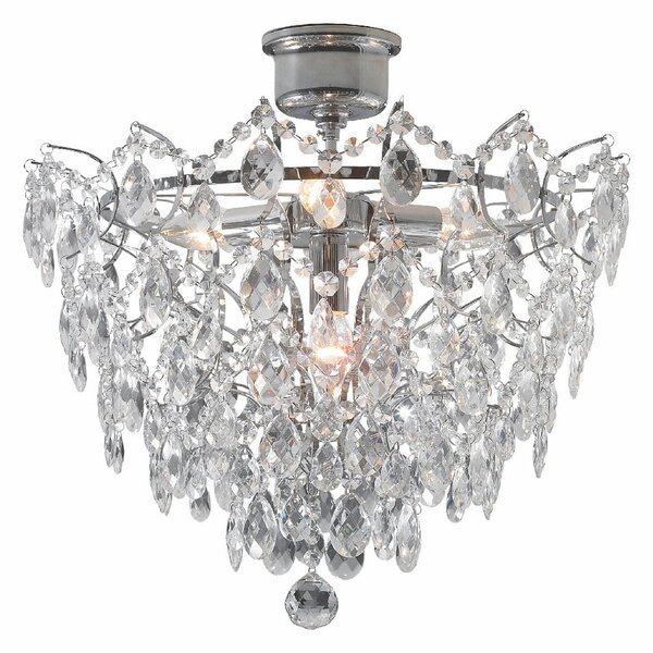 Rosendal Luxy ezüstszínű mennyezeti lámpa, ⌀ 48 cm - Markslöjd