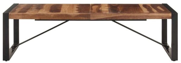 VidaXL paliszander felületű tömör fa dohányzóasztal 140 x 70 x 40 cm