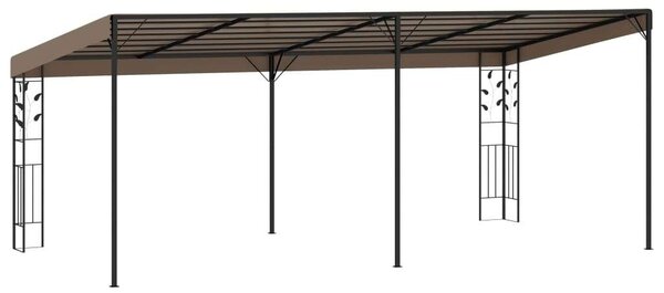 VidaXL falra szerelhető pavilon 6 x 3 x 2,5 m, tópszínű
