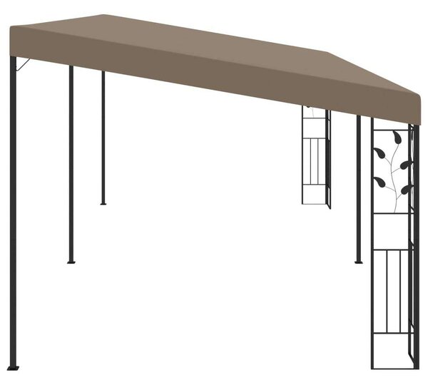 VidaXL falra szerelhető pavilon 6 x 3 x 2,5 m, tópszínű