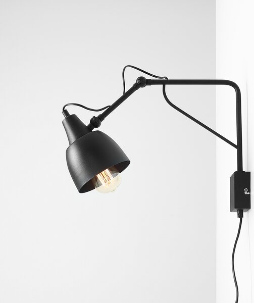 Aldex loft skandináv fali lámpa soho fekete ald1002c1_m