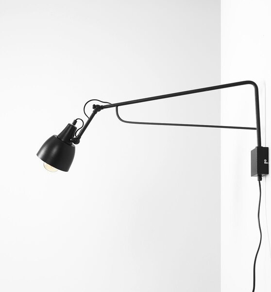 Aldex loft skandináv fali lámpa soho fekete ald1002c1_d