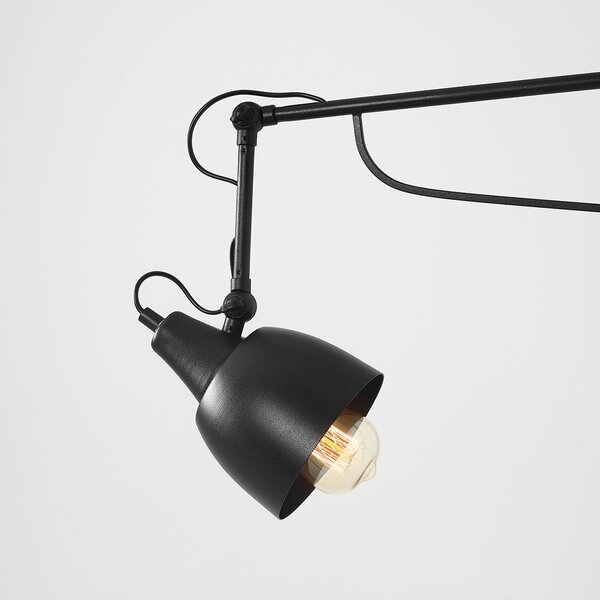 Aldex loft skandináv fali lámpa soho fekete ald1002c1_d