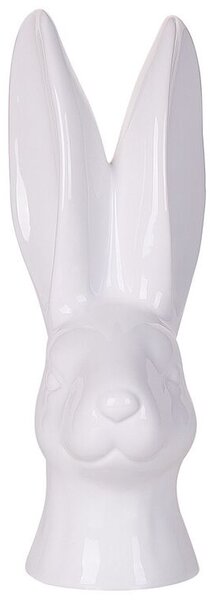Nyúl Fej Alakú Fehér Kerámia Figura 26 cm GUERANDE