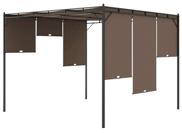VidaXL Kerti Pavilon - Barna - 3x3x2,25m