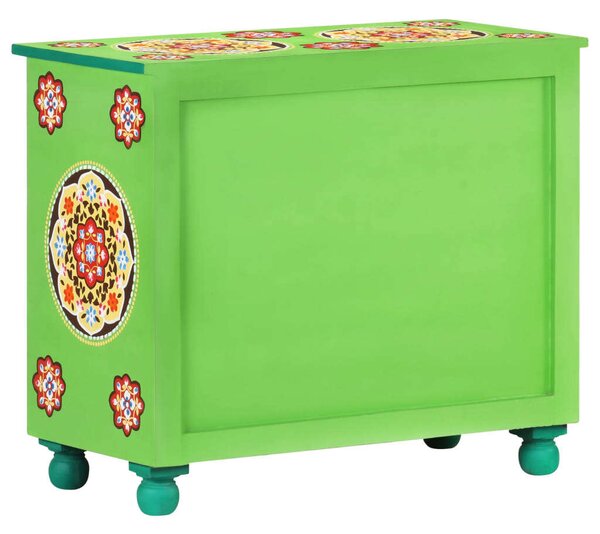 VidaXL kézzel festett többszínű tömör mangófa tálaló 70 x 35 x 60 cm