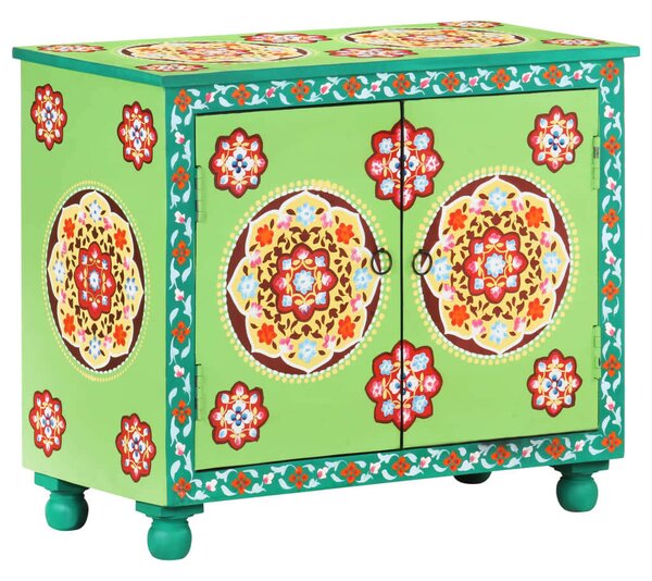 VidaXL kézzel festett többszínű tömör mangófa tálaló 70 x 35 x 60 cm